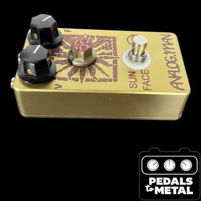 Analogman Sun Face RCA Germanium Fuzz with Sun Dial Knob SD 2018 - Gold X16797 image 5