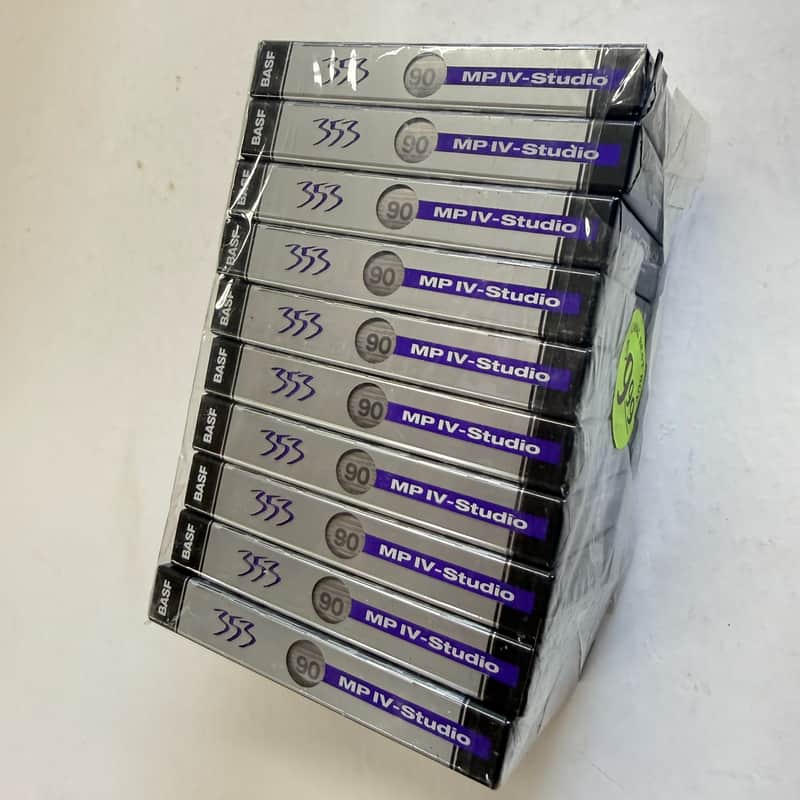 BASF 353 MP IV Studio Pro Audiophile 90 Minute Type IV (Metal Position) Blank Cassette Sealed 10 Pack image 1