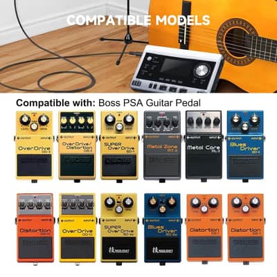 9V AC/DC Boss Guitar Pedal Adapter Charger with Boss PSA-120S DS-1 RC-1 RC-3 TU-2 TU-3 SD-1 RV-5 RV-6 DD-3 DD-7 DD-20 ME-50 ME-80 GT-10 HM-2 GT-1B Power Cable Cord image 4
