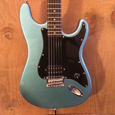 Squier Bullet Stratocaster Single Humbucker Electric Guitar Ice Blue Metallic image 2