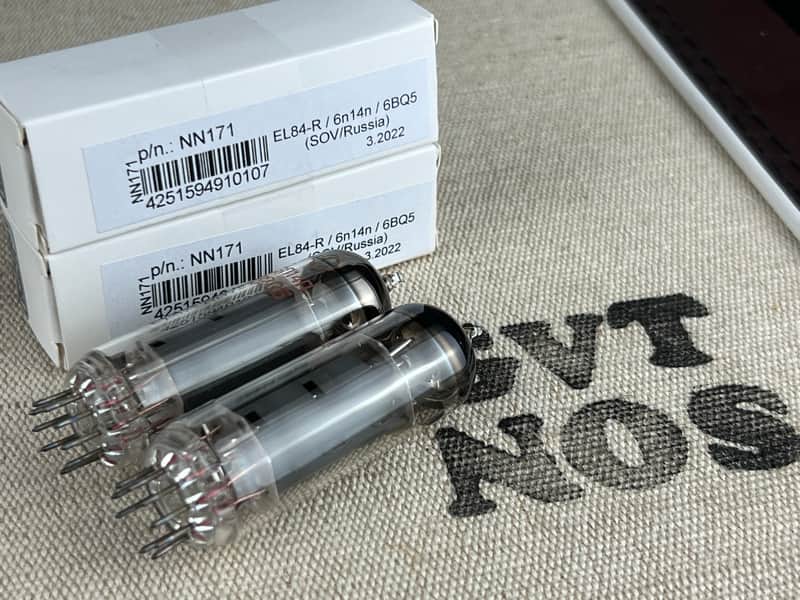 Sovtek  NOS EL84 / 6BQ5 / 6P14P Russia NOS/Russia power tubes matched pair  El84 image 1