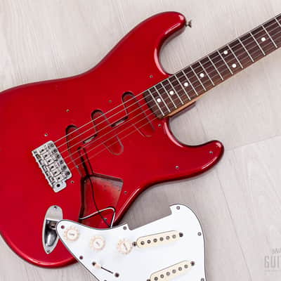 1983 Fender Stratocaster '62 Vintage Reissue JV ST62-65 Candy Apple Red 100% Original, Japan MIJ Fujigen image 22