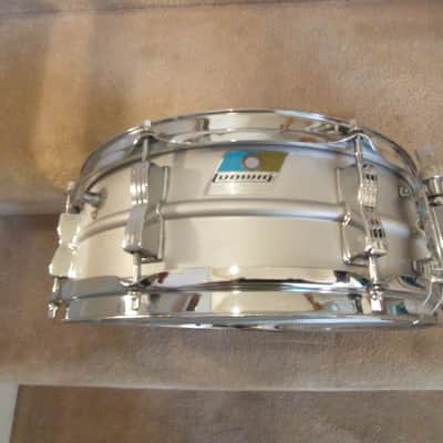 Ludwig Vintage Acrolite aluminum snare drum pointed corner badge mid-70s very clean! image 1
