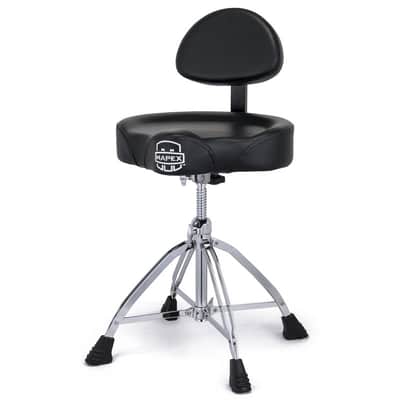 Mapex T875 Saddle Top Double Braced Drum Throne with Backrest