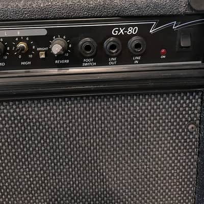 Crate GX-80 | 2-Channel, 80-Watt, 1x12" Solid State Guitar Combo, mid-90s - Black image 11