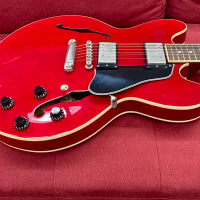Gibson ESDT-335 Dot Reissue Semi-Hollow Body 2002 - Cherry w/ Case image 8