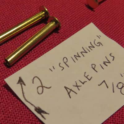 Guitar Case Handle repair kit: brass axle pins + split rivets for Gibson Les paul paf es 335 case image 4