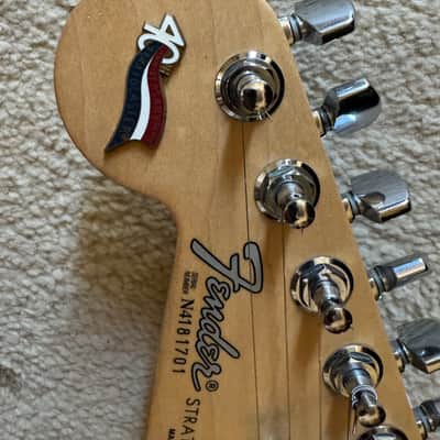 Left Handed Fender 40th Anniversary American Standard Stratocaster with Rosewood Fretboard 1994 - Black image 5
