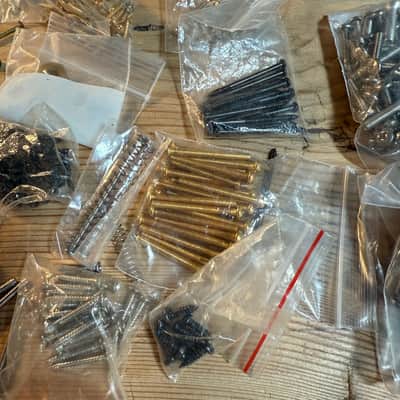 bulk lot of Guitar pickup screws direct mount fram or pickguard for luthier repairs image 7