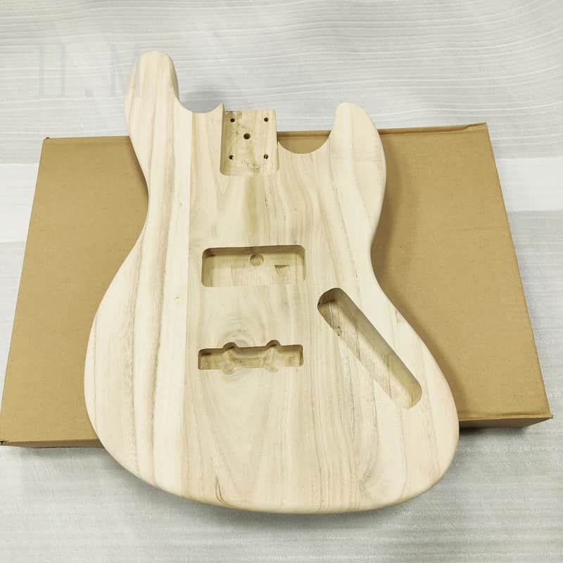 Unfinished DIY Project Paulownia Wood Jazz Bass Style Body image 1