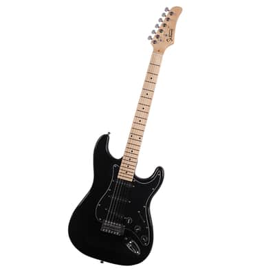 Glarry GST Stylish Electric Guitar Kit with Black Pickguard includes Guitar, Amp, Soft Case, Strap, Cord, and Pick 2020s - Black image 16