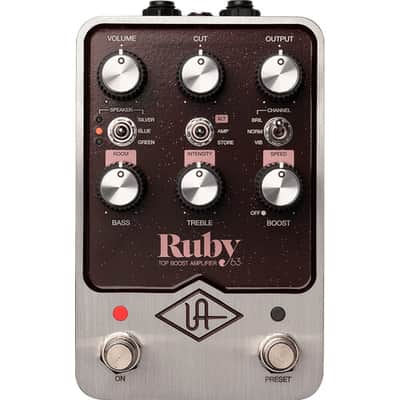 Universal Audio Ruby '63 Top Boost Amplifier Pedal image 1
