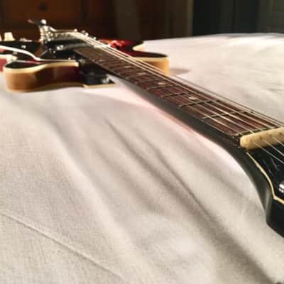 Vintage 1960's Teisco Silvertone 319.14459 Hollowbody Electric Guitar W/ Case image 6