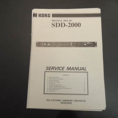 Korg SDD-2000 Service Manual image 1