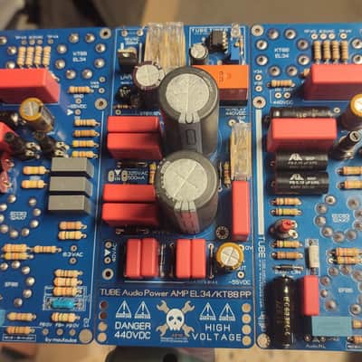 Tube Stereo Amplifier 2xEL34 PP / 35Wrms ReDesign PCB (Elektor) All In One PCB image 19