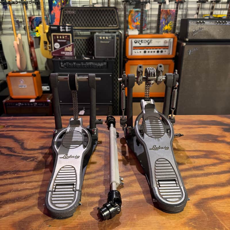 Ludwig L205SF Speed Flyer Double Chain Drive Bass Kick Drum Pedal w/Free Bag image 1