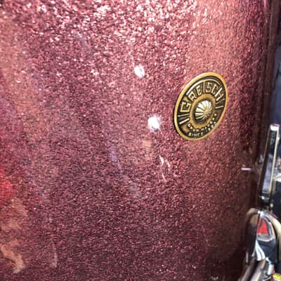 Quiet Riot - Frankie Banali's 1970s Gretsch Burgundy Sparkle "Bonham" 14/16/18/26 AUTHENTICATED image 6