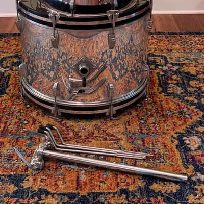 Ludwig S/L Series 4 Piece Shell Pack Vintage 80's Chrome Wrap image 2