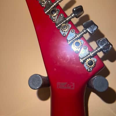 1980s Memphis A2TR ¾ Electric Guitar Red Made in Korea 24 inch scale image 7