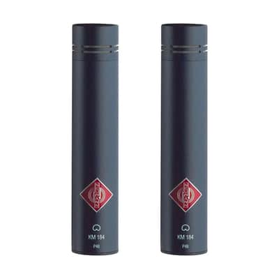 Neumann KM 184 Small Diaphragm Cardioid Condenser Mic Stereo Pair - Matte Black image 1