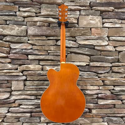 Gretsch G6120T Brian Setzer Signature Nashville Hollow Body '59 "Smoke" with Bigsby - Semi-Gloss Orange Lacquer w/ HSC image 4