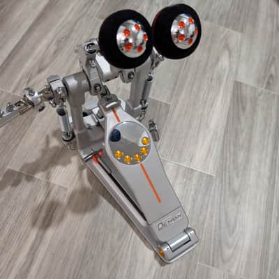 Pearl P3002D Eliminator Demon Direct-Drive Double Bass Drum Pedal 2010s - Silver / Grey image 2