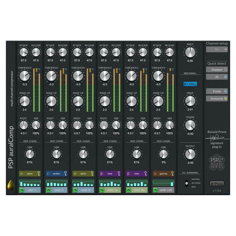 PSP auralComp Multi-Channel Surround and Immersive Compressor (Card) image 1