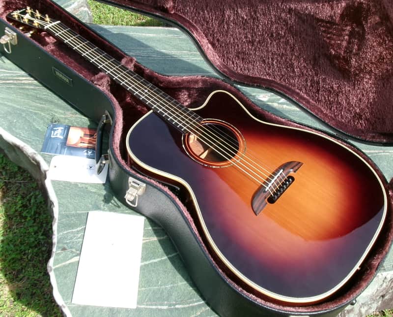 2011 K Yairi WY-1SB Electric Acoustic Guitar with cutaway+Hard Case etc. image 1