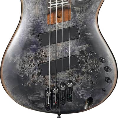 Ibanez SRMS800 Bass Workshop Multi-Scale 4-String Bass Guitar, Bound Panga Panga Fingerboard, Deep Twilight image 1