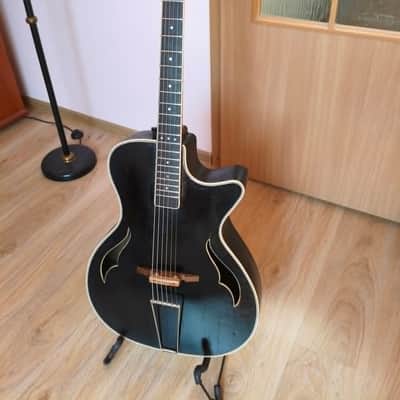 Black Vintage Archtop guitar 1950s - Germany image 2