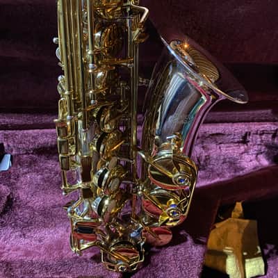 Jupiter Artist Model JAS-869 Alto Saxophone...Silver & Gold w Sterling Neck image 5