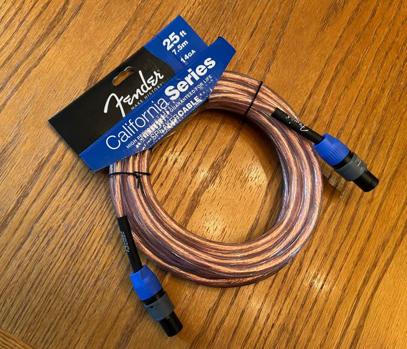 Fender California Series 25’ Clear Speaker Cable - FSC15425SS - 099-2514-030 2012 image 1