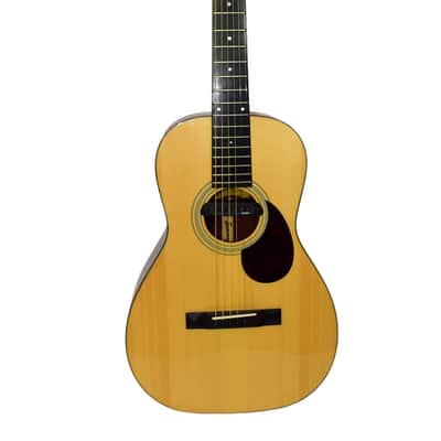 Eastman E10P Parlor Acoustic Guitar with Soundhole Pickup, Natural image 1