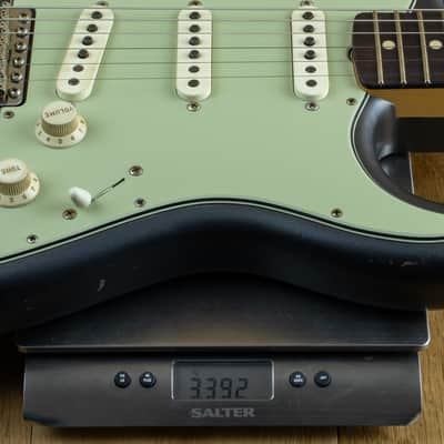 Fender Custom Shop Andy Hicks Masterbuilt 63 Strat Journeyman Relic, Charcoal Frost Metallic R139559 image 12