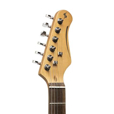 Stagg SET-STD SNB T Series Solid Paulownia Body Maple Neck 6-String Electric Guitar image 5