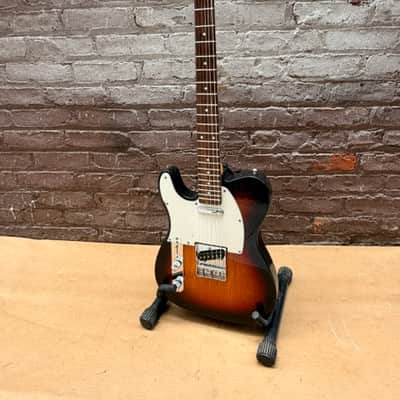 Stagg "T" Style Single-Cut Left-Handed Electric Guitar — Natural / Sunburst image 1