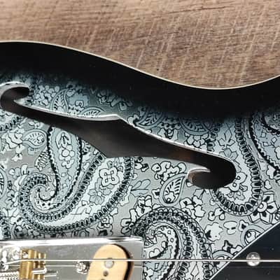 MyDream Partcaster Custom Built - Black Paisley Thinline Dreamsongs Freeway image 8