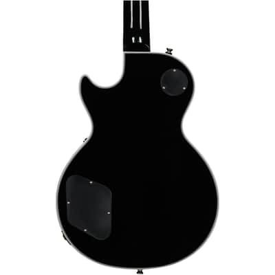 Epiphone Inspired by Gibson Les Paul Custom Electric Guitar, (with Gig Bag), Ebony image 5