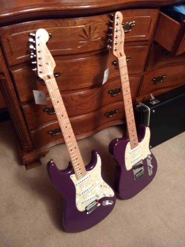Fender Custom Shop Masterbuilt Mike Eldred 2 of 2 Set Stratocaster and Telecaster 1999 RARE Roswell Desert Sunset image 1
