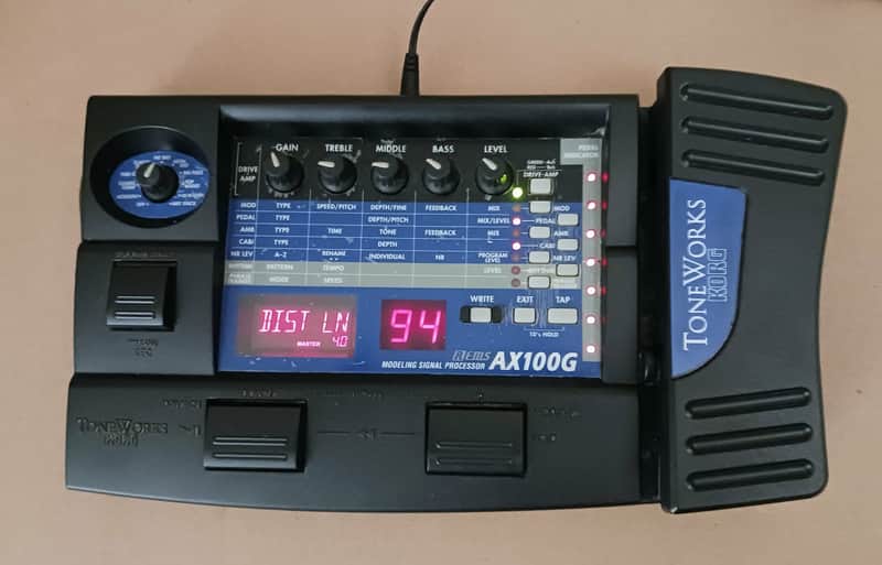 Korg AX100G Early 2000's - Black/Blue image 1