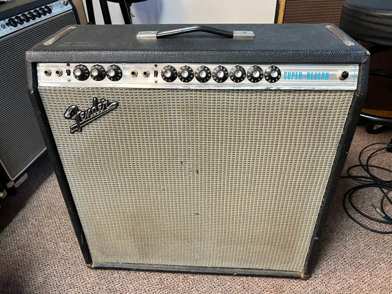 1971 Fender Silverface Super Reverb Combo Amp image 1