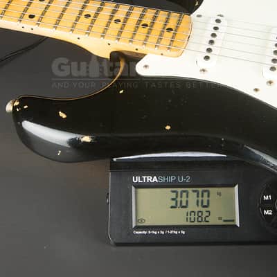 Fender Custom Shop 55 Stratocaster Heavy Relic Aged 2017 - Black Over Chocolate Two Tone Sunburst (COD 2136UG) image 20