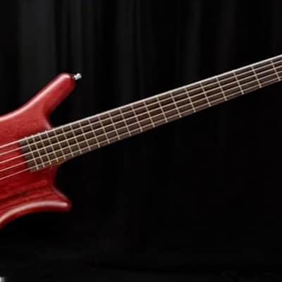 Warwick Pro Series Thumb BO-5 String-Burgundy Red Transparent Satin image 5