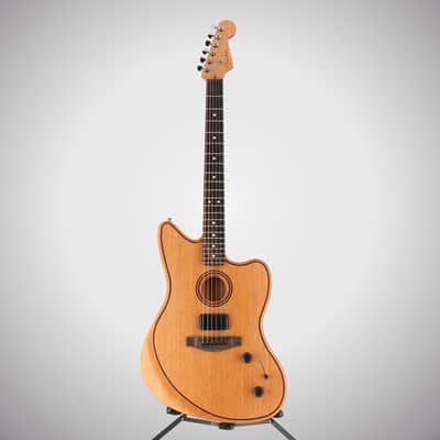 Fender Certified Pre-Owned American Acoustasonic Jazzmaster All-Mahogany, Ebony Fingerboard, Natural (L9) (9781A) image 5