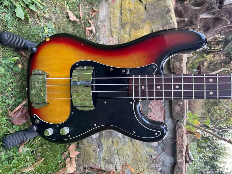 1977 Fender Precision Bass - Sunburst with Rosewood Fretboard - OHSC image 1