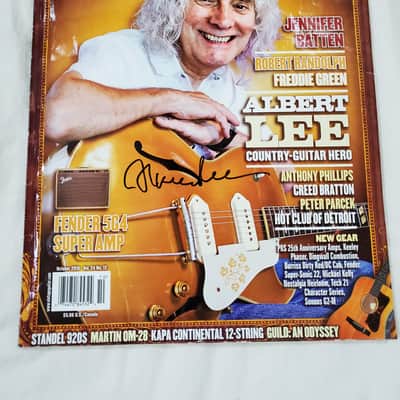 Vintage Guitar Magazine Back Issue October 2010 SIGNED BY ALBERT LEE image 1