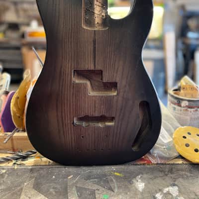 Madlad Instruments Finished PJ Precision Bass PBass Body - Quiet Graveyard (sourced and made with pride in north Texas) - Matte Poly Finish image 1