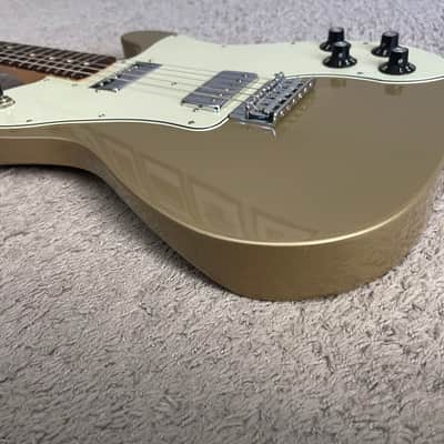 Fender Chris Shiflett Telecaster Deluxe 2016 MIM Shoreline Gold Tele Guitar image 4