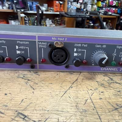 Used Aphex Tubessence Model 107 2-Channel Thermionic Microphone Preamplifier Mic Preamp with Original AC Adaptor image 5