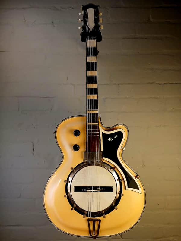c1960  MARMA Banjitar - Banjo-Guitar - solid woods - German carve Bild 1